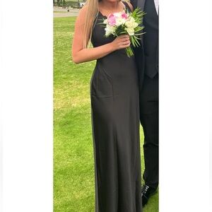 RIHOAS black satin prom dress